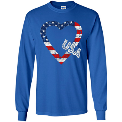 Independence Day T-shirt Love USA Royal