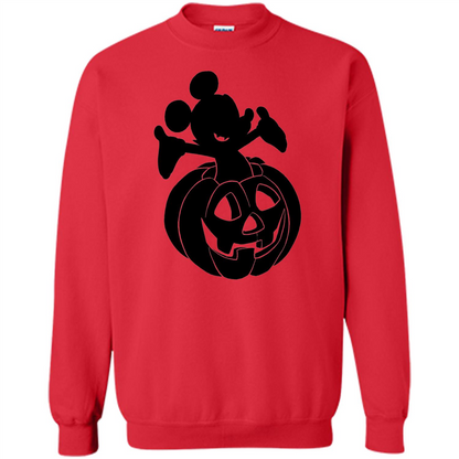 Mickey Mouse Halloween Pumpkin T-shirt Red