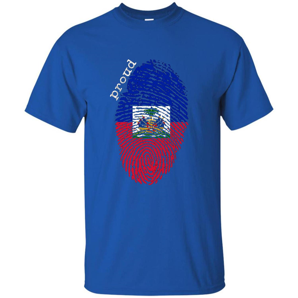 Haiti shirt - Haiti National Flag T-shirt Royal