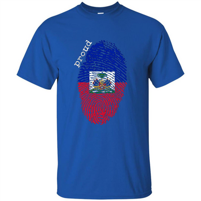 Haiti shirt - Haiti National Flag T-shirt Royal