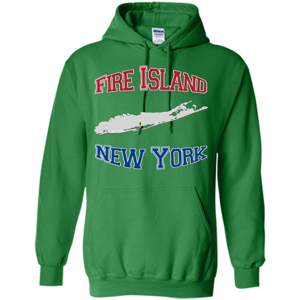 Fire Island New York T-shirt Irish Green