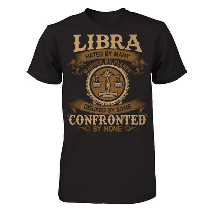 Libra Hated By Many Wanted By Plenty Disliked By Some Confronted By None Gildan - Short Sleeve Tee Black
