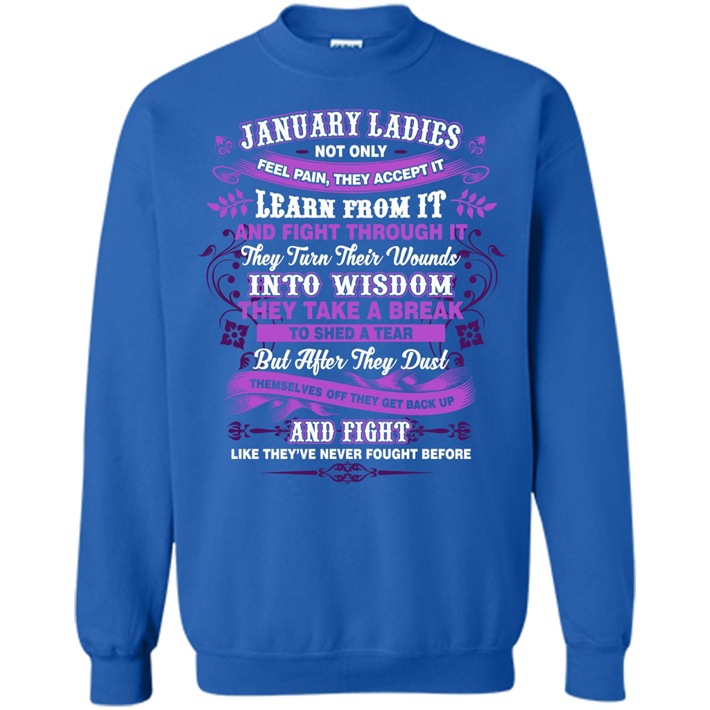 January Ladies T-shirt January Lady Facts