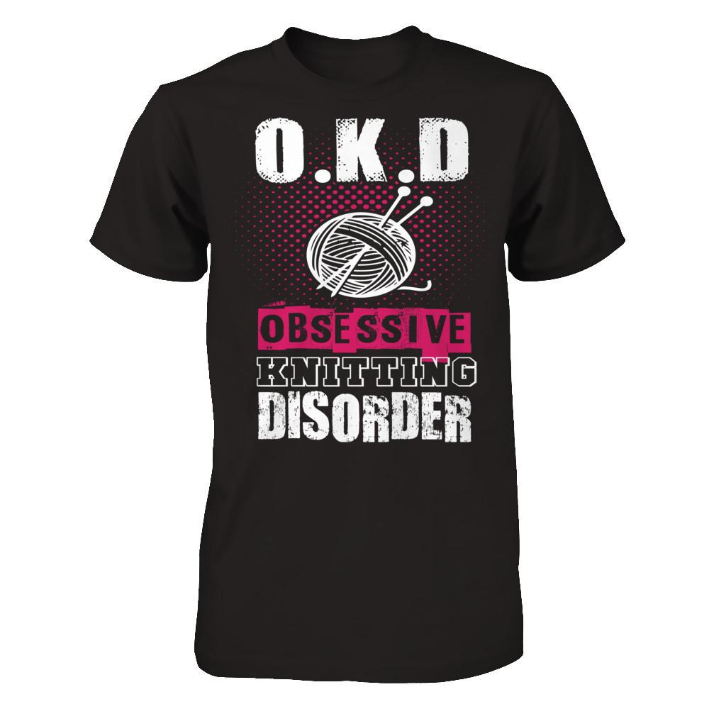 OKD - Obsessive Knitting Disorder Next Level - Unisex Fitted Tee Black