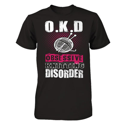 OKD - Obsessive Knitting Disorder Next Level - Unisex Fitted Tee Black