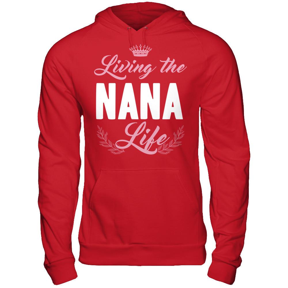 Living The Nana Life Gildan - Pullover Hoodie Red