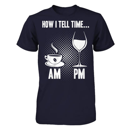 How I Tell The Time T-shirt Next Level - Unisex Fitted Tee Midnight Navy