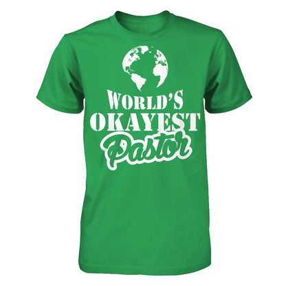World's Okayest Pastor Next Level - Unisex Fitted Tee Kelly Green
