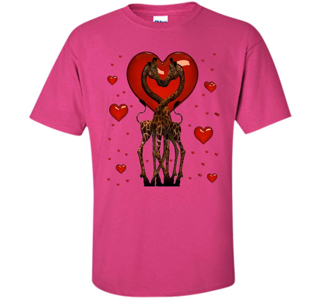 Giraffe Graphic Tee Women Kids Couples Mother's Day Gifts t-shirt Heliconia