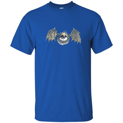 Eyebat T-shirt Scary Halloween Tshirt Royal
