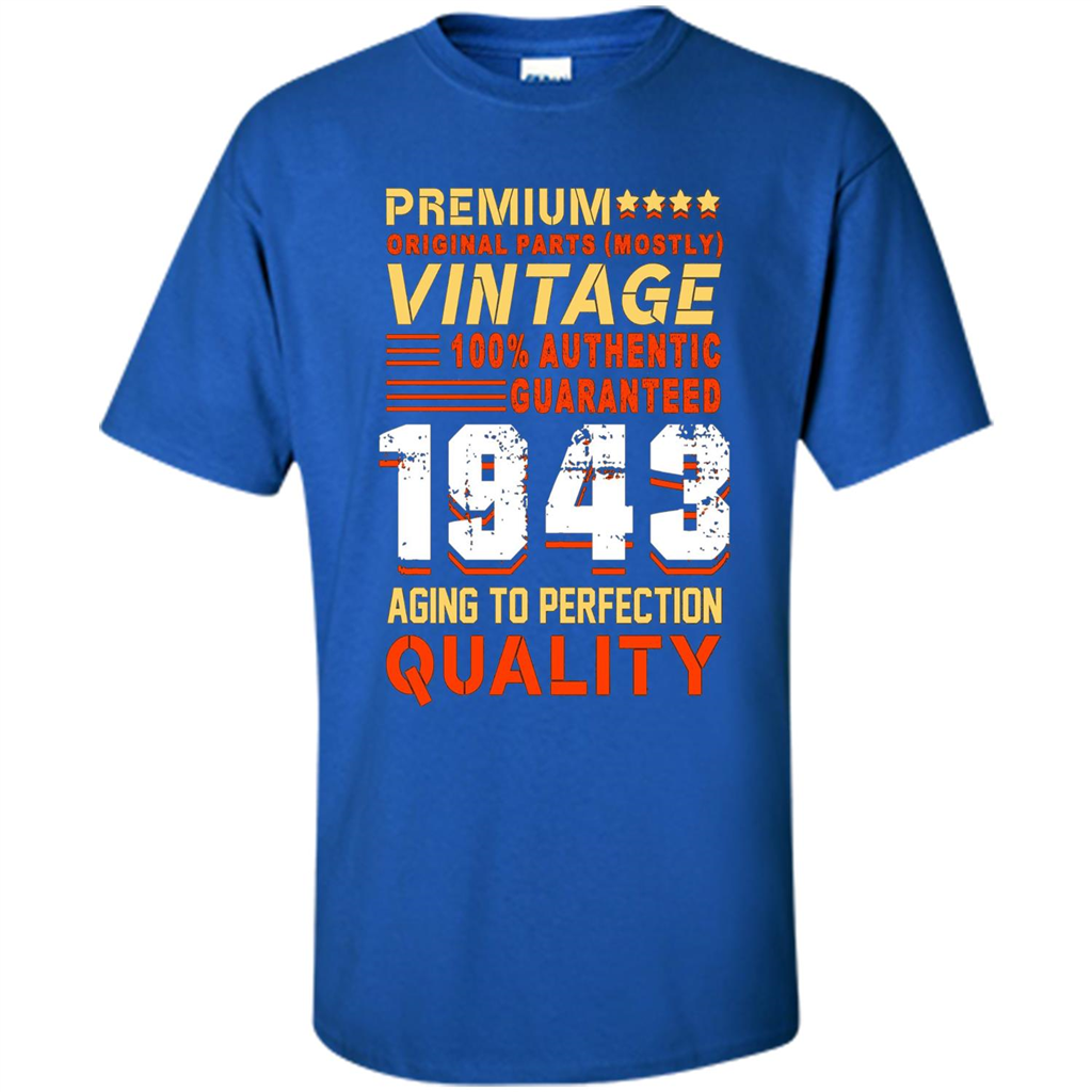 Vintage 1943 T-Shirt Aging To Perfection Quality Royal