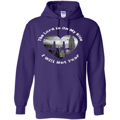 Faith Inspired T-shirt The Lord Is On My Side I Will Not Fear Purple