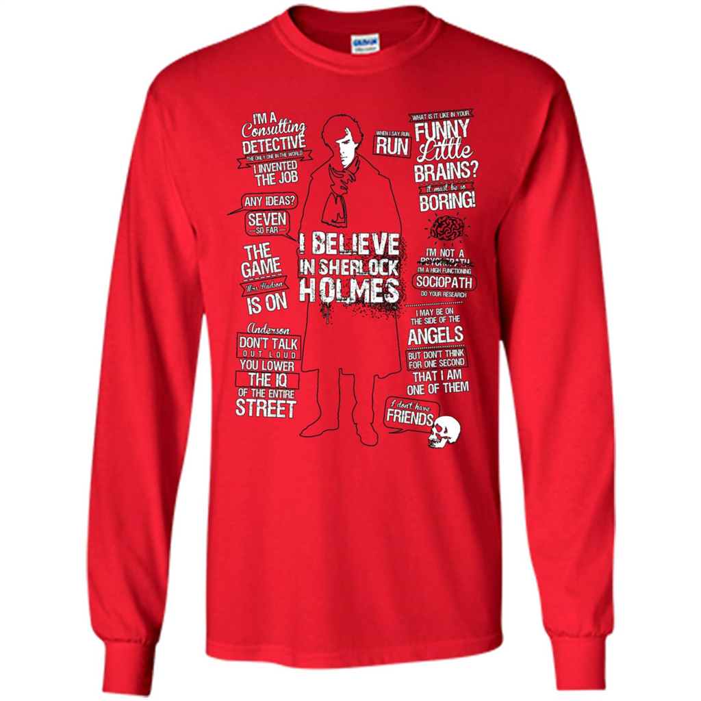 Detective Quotes To A Great Mind Nothing Is Little T-shirt Red