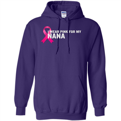Breast Cancer Awareness T-shirt I Wear Pink For My Nana Purple