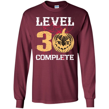 Halloween T-shirt Level 30 Complete Maroon