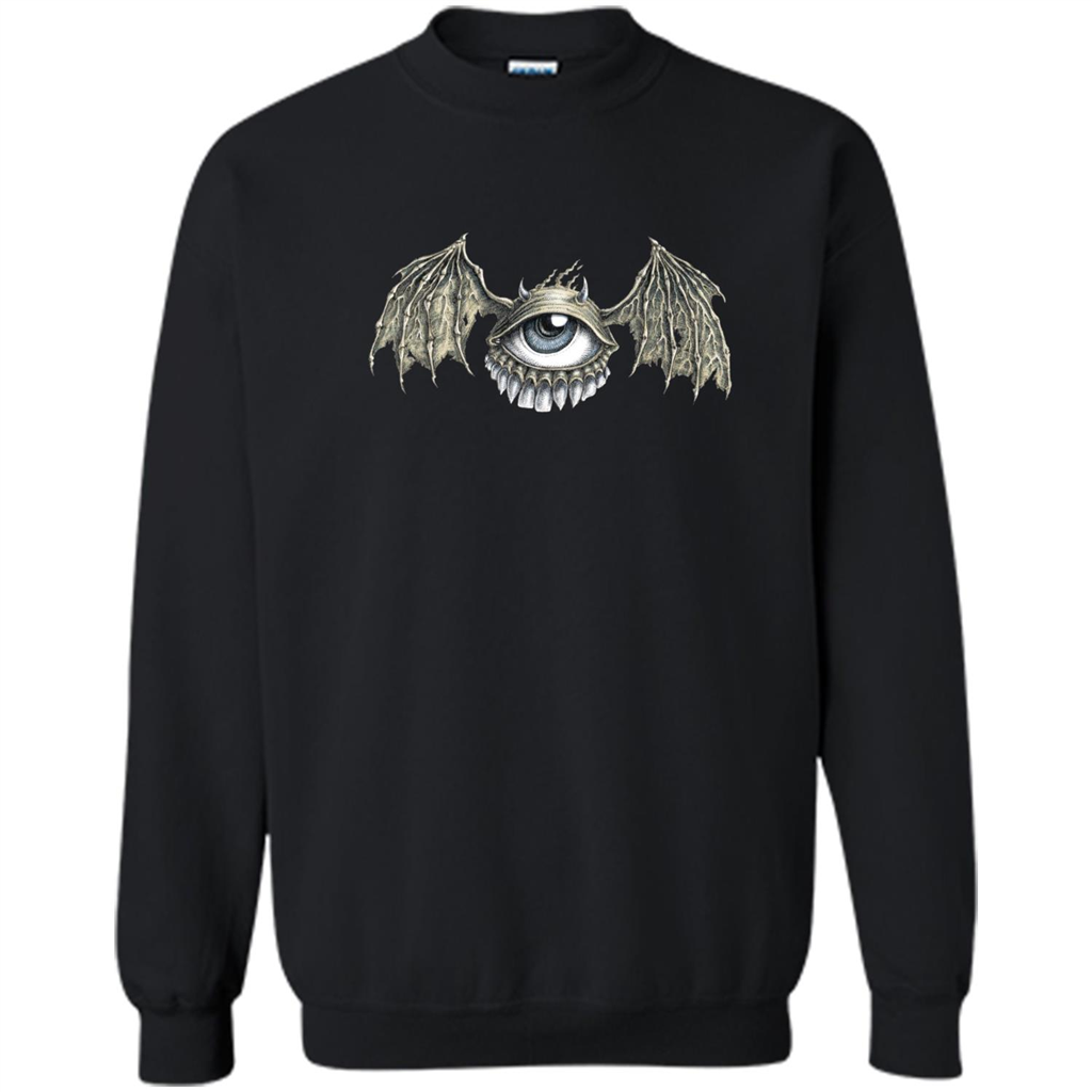 Eyebat T-shirt Scary Halloween Tshirt Black