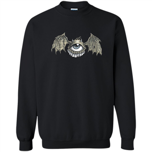 Eyebat T-shirt Scary Halloween Tshirt Black