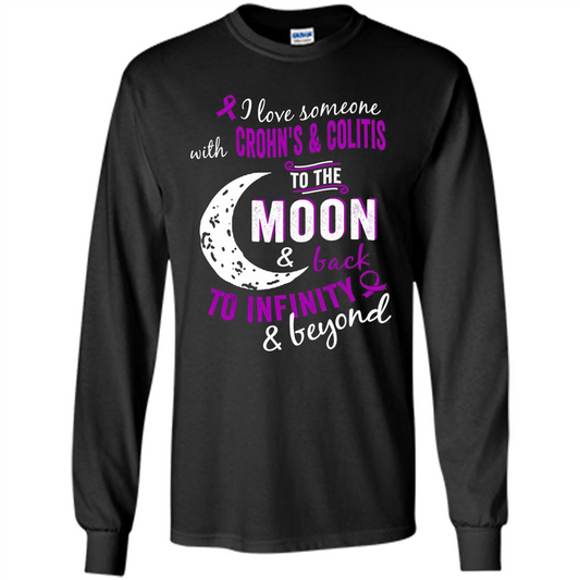 Crohn's and Colitis Awareness T-shirt Black