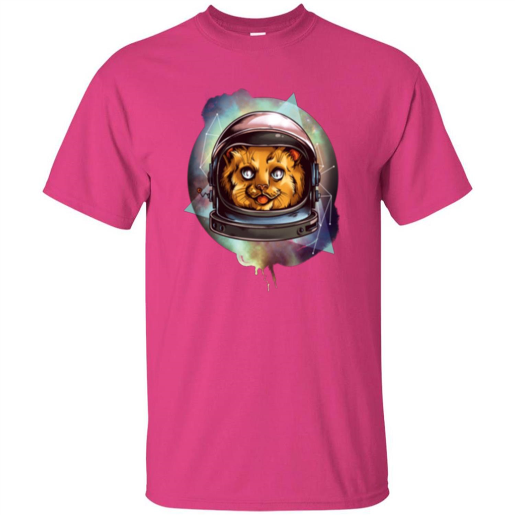 Space Kitty T-shirt Heliconia
