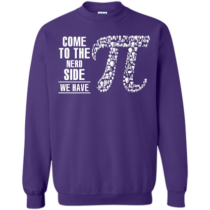 Nerd T-shirt Come To The Nerd Side We Have Pi Purple