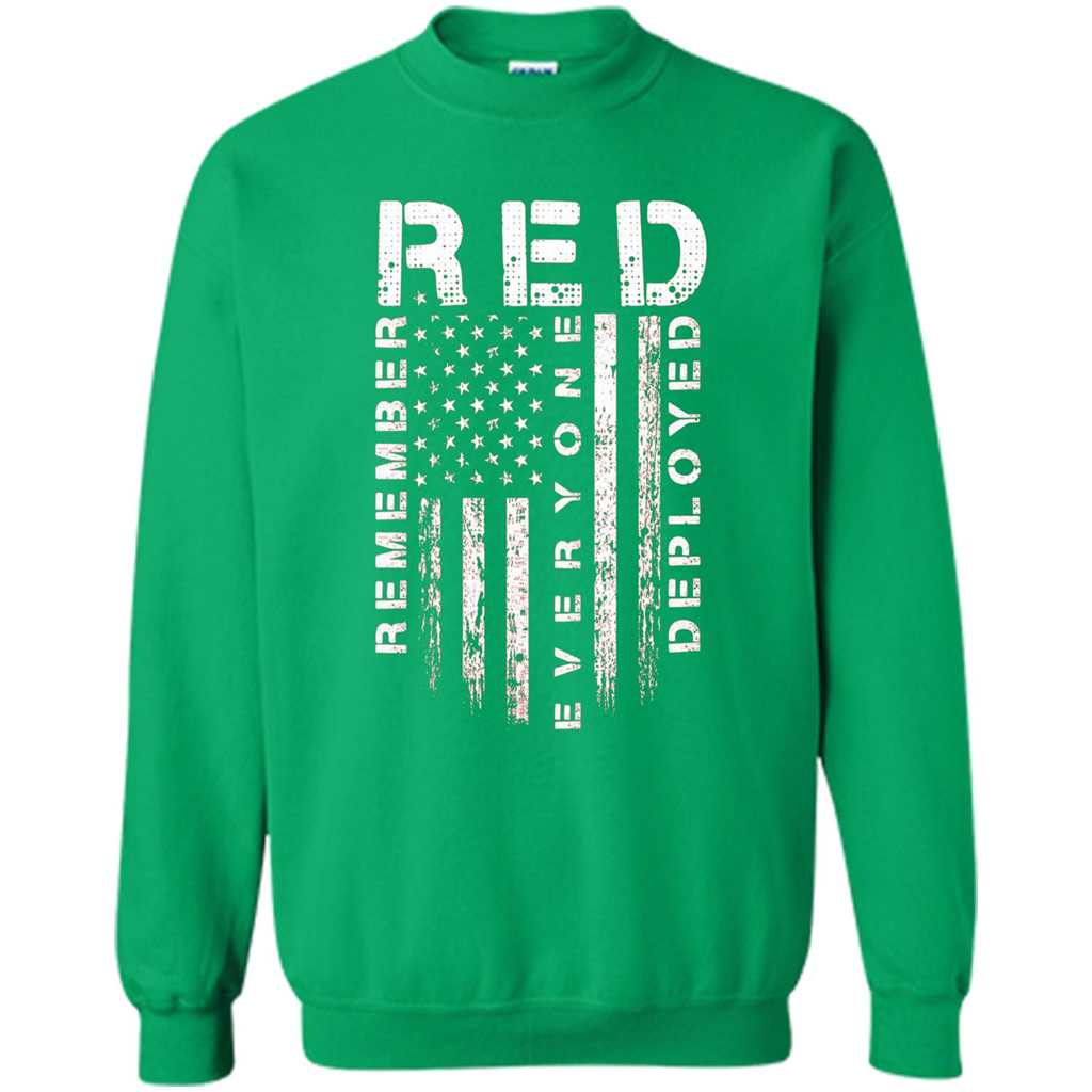 Red Friday - Remember Everyone Veteran Deployed T-shirt Irish Green