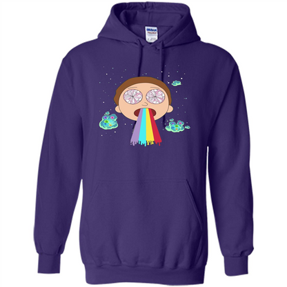 Cartoon Lovers T-shirt Space Morty Purple
