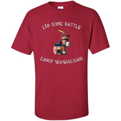 Lip Sync Camp T-shirt Camp Wawaloam Cardinal