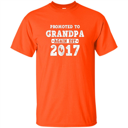 Men's Promoted to Grandpa Again Est. 2017 T-shirt