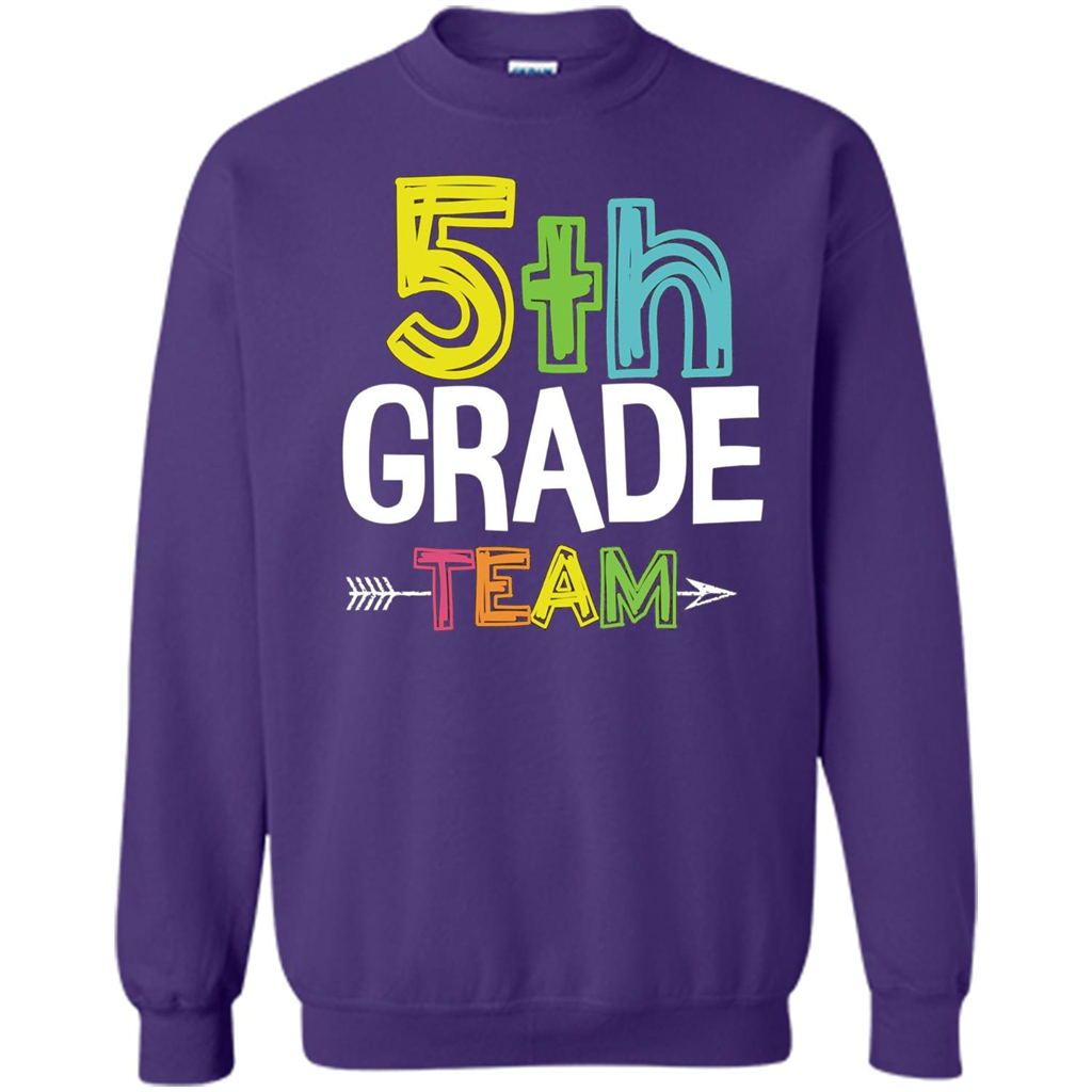 Back To School T-shirt Team Fifth Grade Teacher Purple