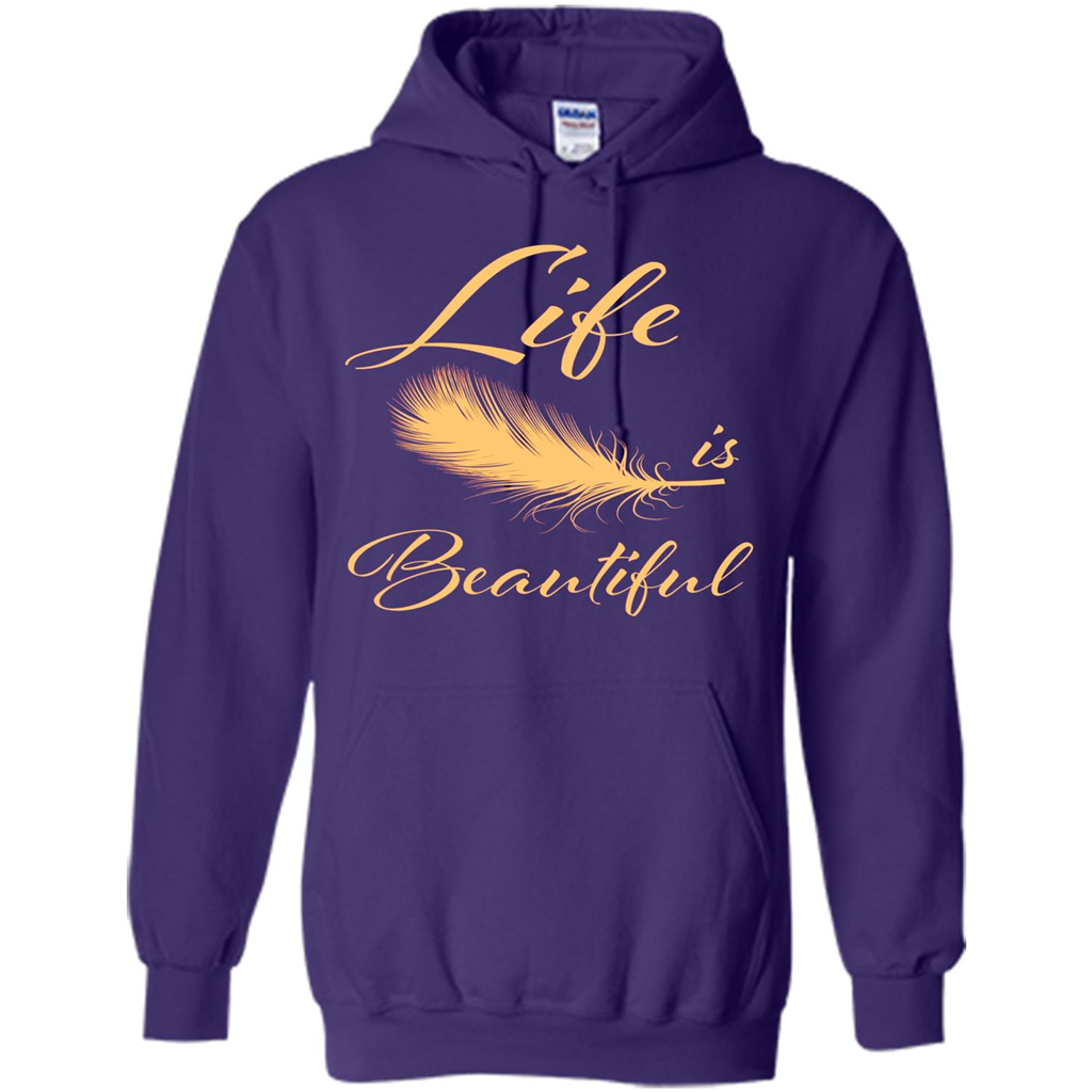 Beautiful Life Wing T-shirt Life Is Beautiful Purple