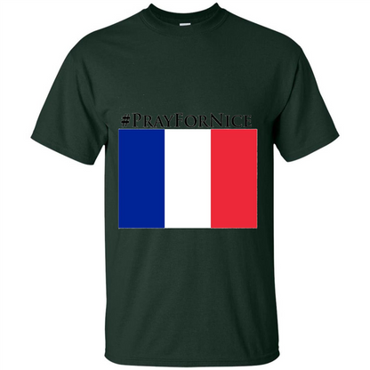 Pray For Nice T-shirt Forest Green