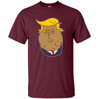 Trumptato Potato Cute Potatoes T-Shirt Maroon