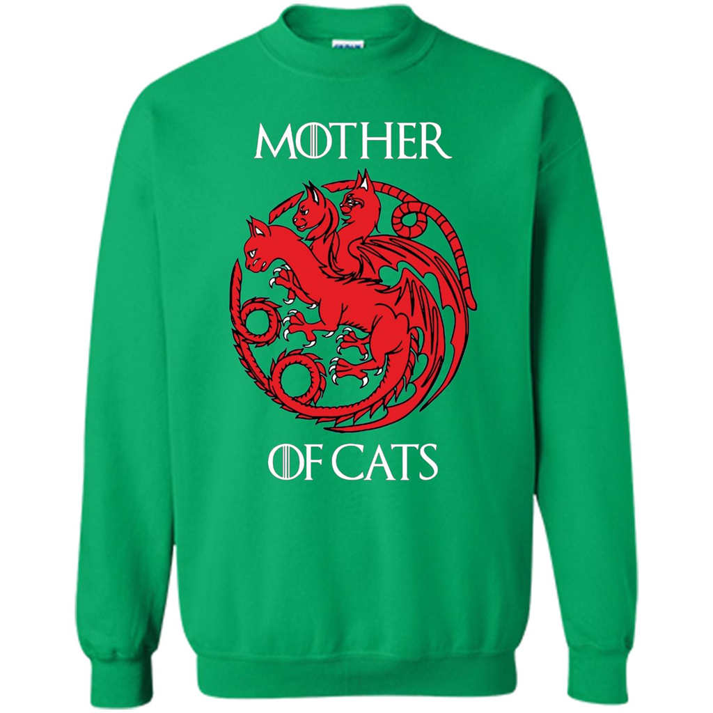 Cat Lovers T-shirt Mother of Cats Irish Green