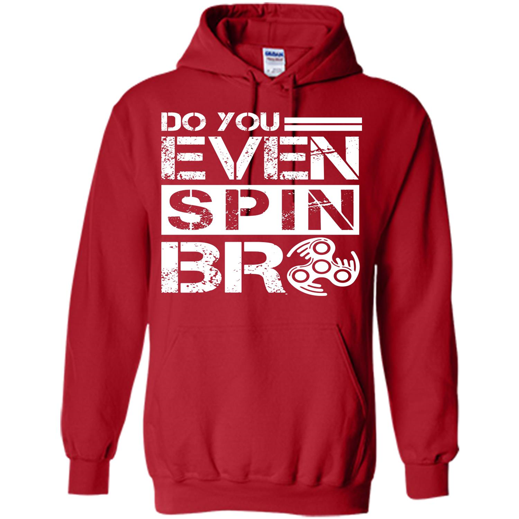 Fidget Spinner T-shirt Do You Even Spin Bro Red