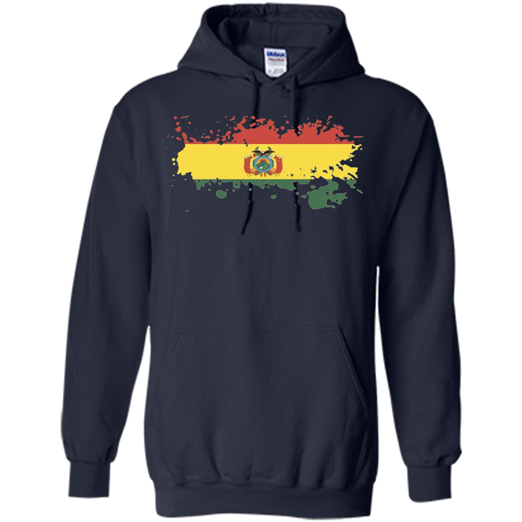 Flag of Bolivia Bolivian T-shirt Navy