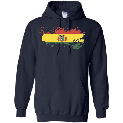 Flag of Bolivia Bolivian T-shirt Navy