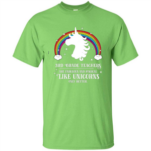 Third Grade T-shirt 3rd Grade Teachers Fabulous Unicorn T-shirt