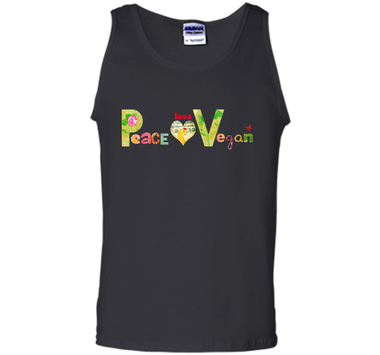 Love Vegan Peace Love Vegan T-shirt Black S