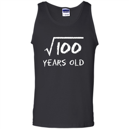 Square Root Of 100 T-shirt 10th Birthday 10 Years Old T-Shirt Black
