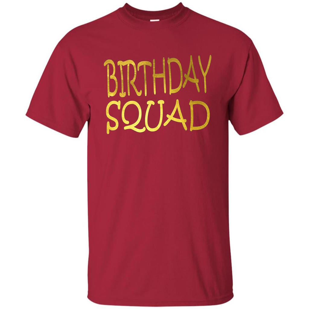 Birthday Squad T-shirt Cardinal