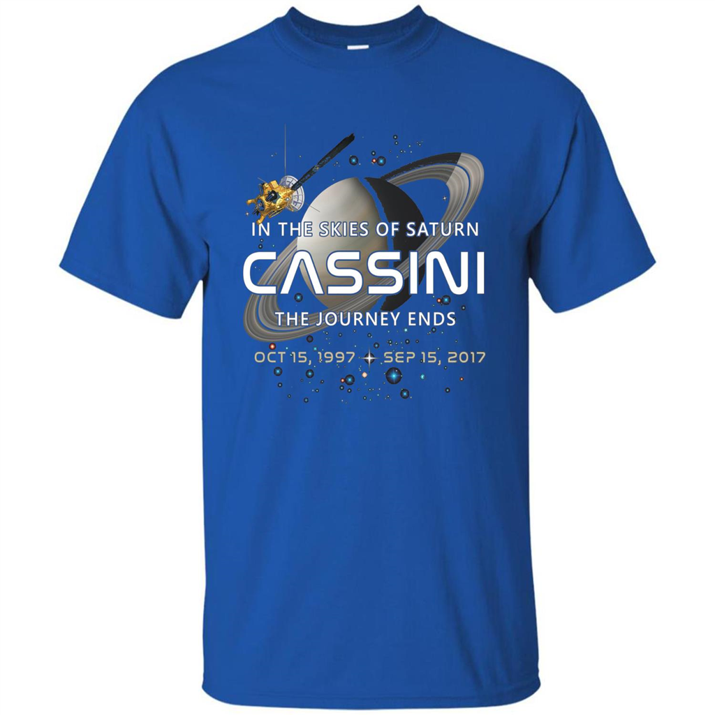 Cassini Spacecraft End Of Mission At Saturn T-Shirt Royal