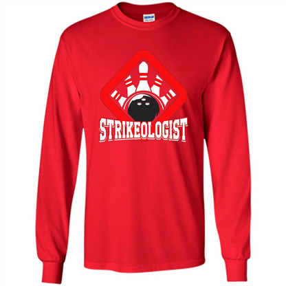 Strikeologist Bowling T-shirt For Bowling Lover Red
