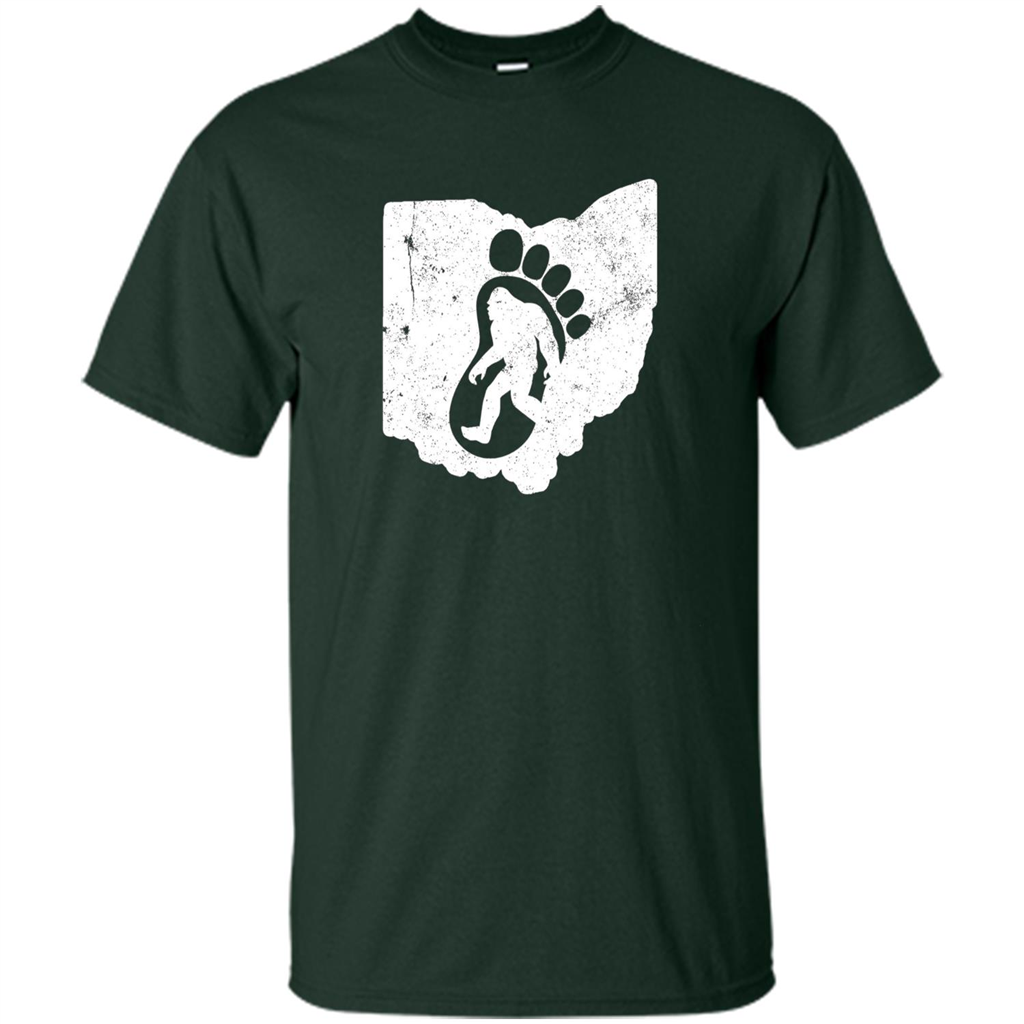 Ohio Hunting Bigfoot T-shirt Forest Green