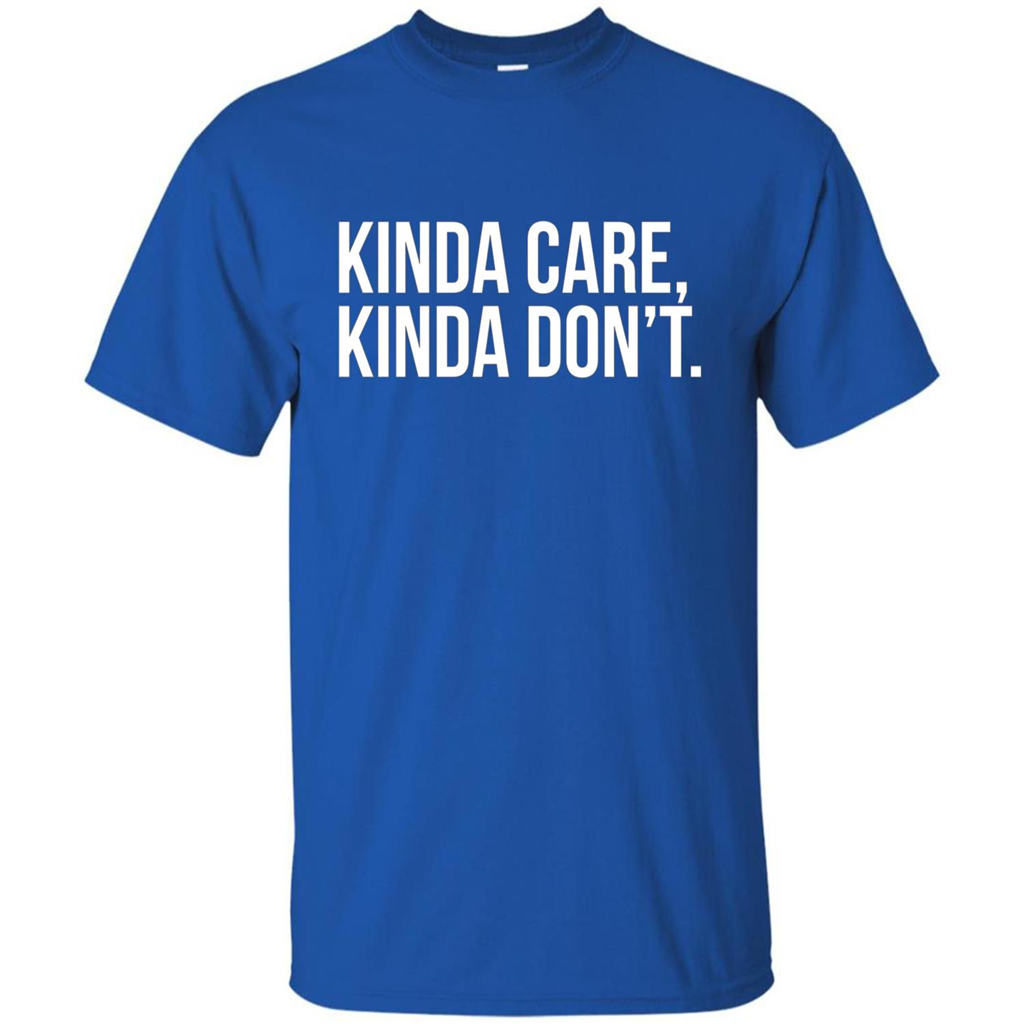 Kinda Care Kinda Don't T-shirt Royal
