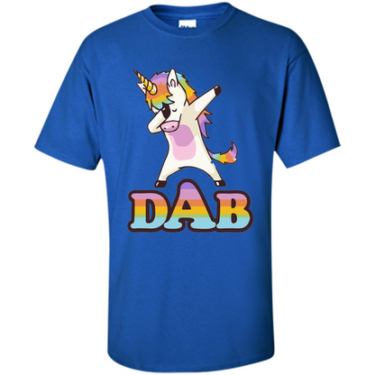 Cute Unicorn Dabbing T-shirt Royal
