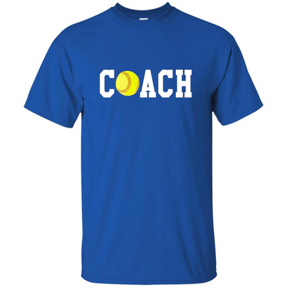 Softball Coach Gift T-shirt Royal