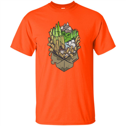 Poutine Forest T-shirt Orange