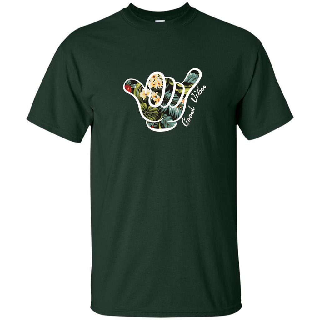 Shaka Good Vibes T-shirt Forest Green