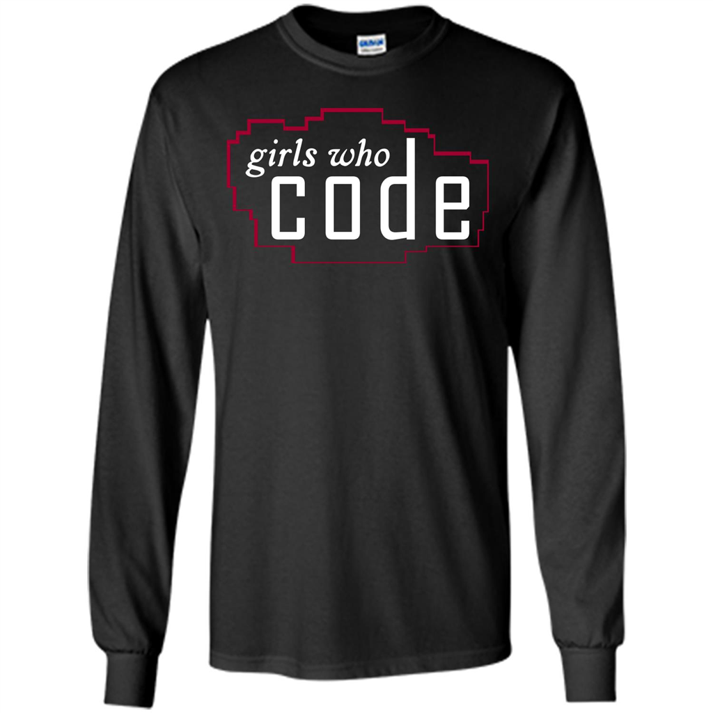 Coder T-shirt Girls Who Code T-shirt Black