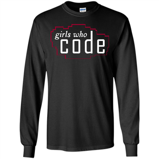 Coder T-shirt Girls Who Code T-shirt Black